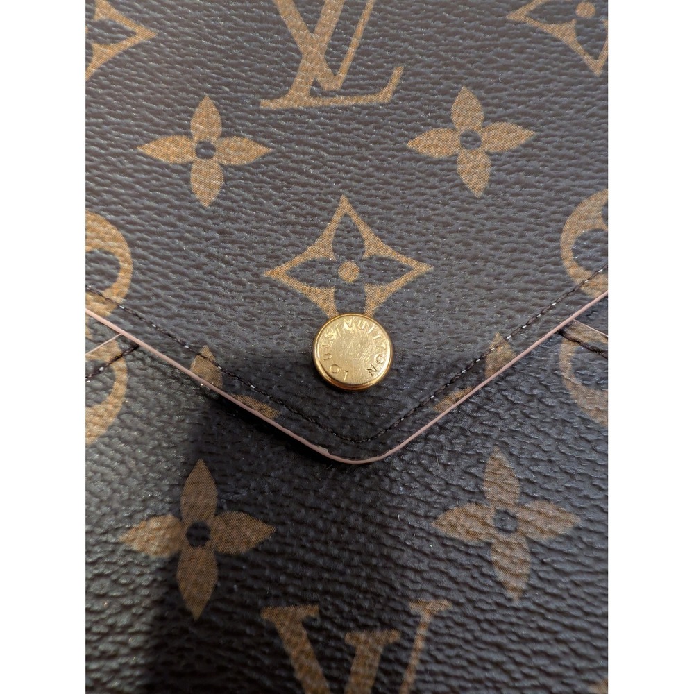 Louis Vuitton Kirigami Pochette Large Brown Monogram Rose Ballerine Envelope - Picture 3 of 9